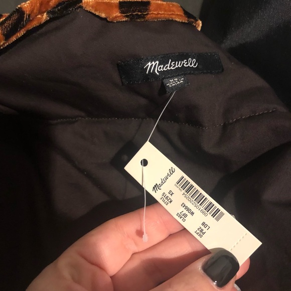 SOLD!NWT MADEWELL WRAP VELOUR JACKET 😍😍 - Picture 7 of 7